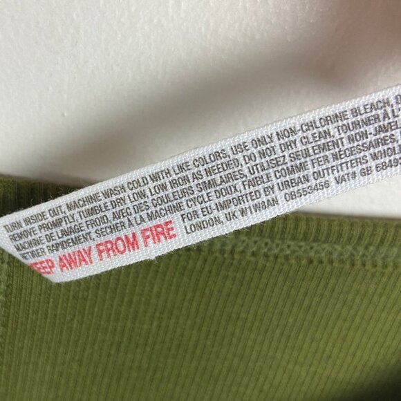 NWT Free People Dance New Wave Green Crop Top Size Medium Boho Revolve Gymnastic - Picture 12 of 12